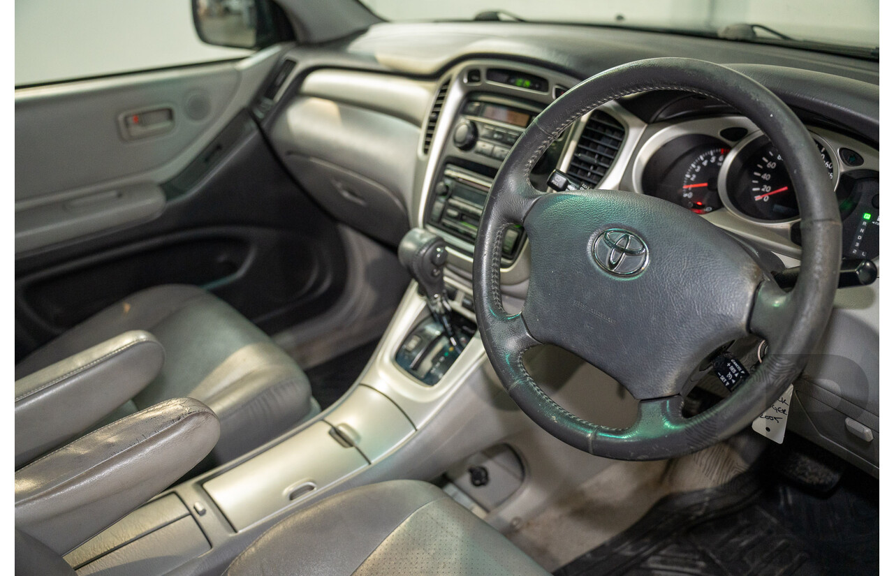 1/2005 Toyota Kluger CVX (AWD) MCU28R Upgrade 4d Wagon Black V6 3.3L