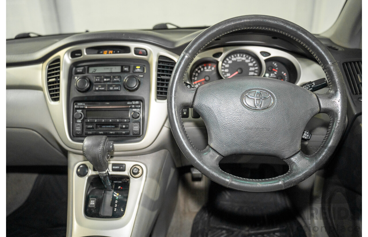 1/2005 Toyota Kluger CVX (AWD) MCU28R Upgrade 4d Wagon Black V6 3.3L