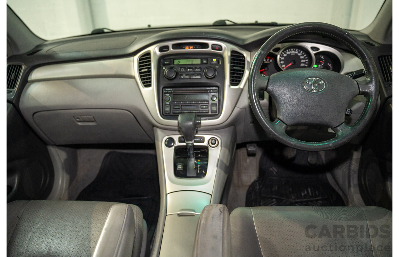 1/2005 Toyota Kluger CVX (AWD) MCU28R Upgrade 4d Wagon Black V6 3.3L