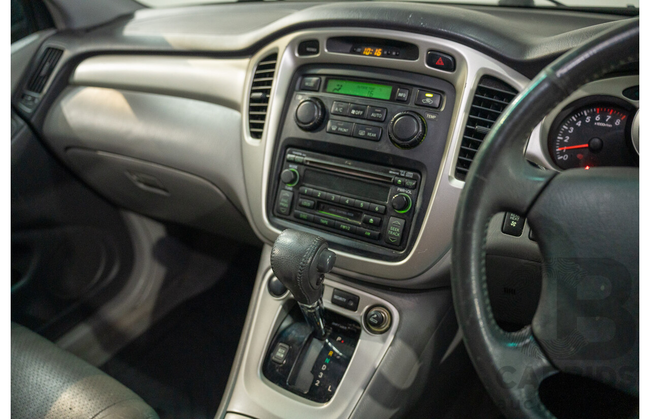 1/2005 Toyota Kluger CVX (AWD) MCU28R Upgrade 4d Wagon Black V6 3.3L