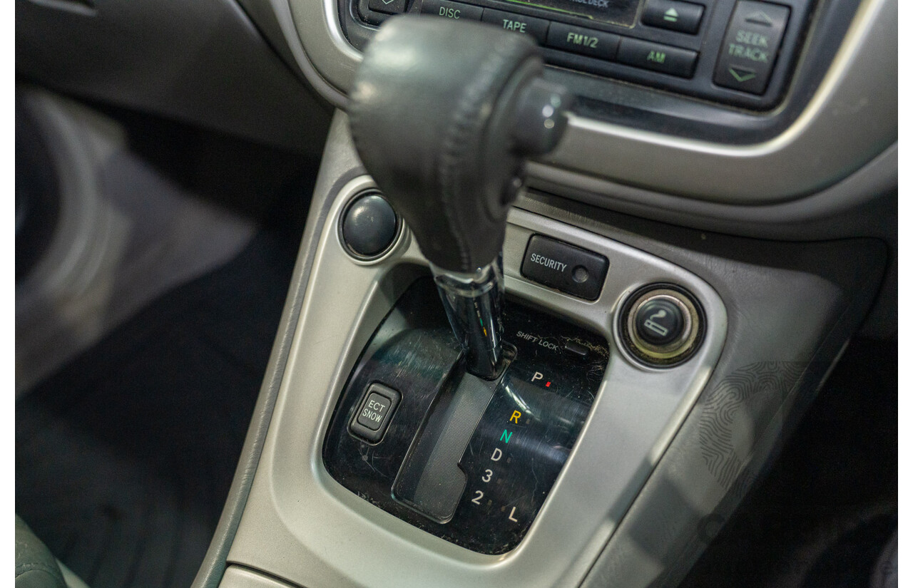 1/2005 Toyota Kluger CVX (AWD) MCU28R Upgrade 4d Wagon Black V6 3.3L