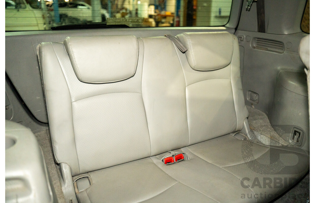 1/2005 Toyota Kluger CVX (AWD) MCU28R Upgrade 4d Wagon Black V6 3.3L