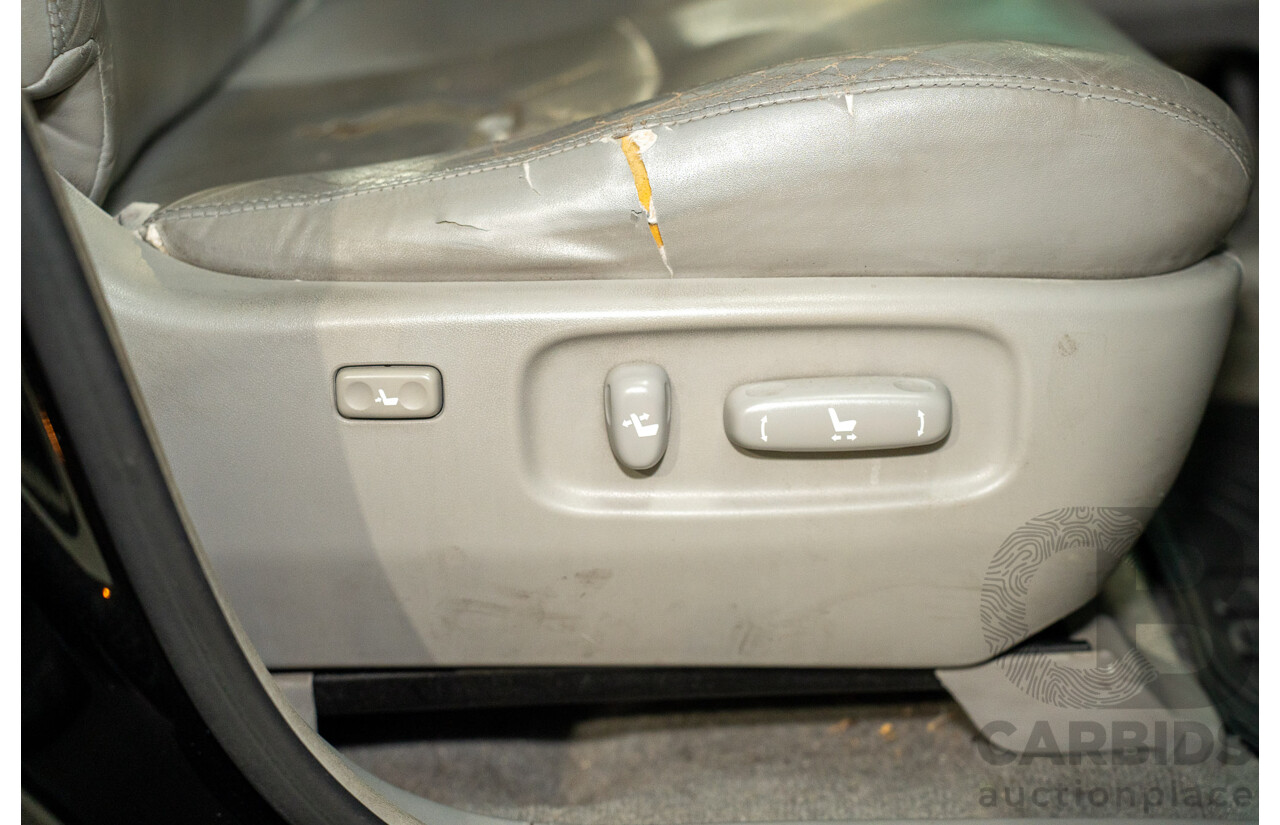 1/2005 Toyota Kluger CVX (AWD) MCU28R Upgrade 4d Wagon Black V6 3.3L