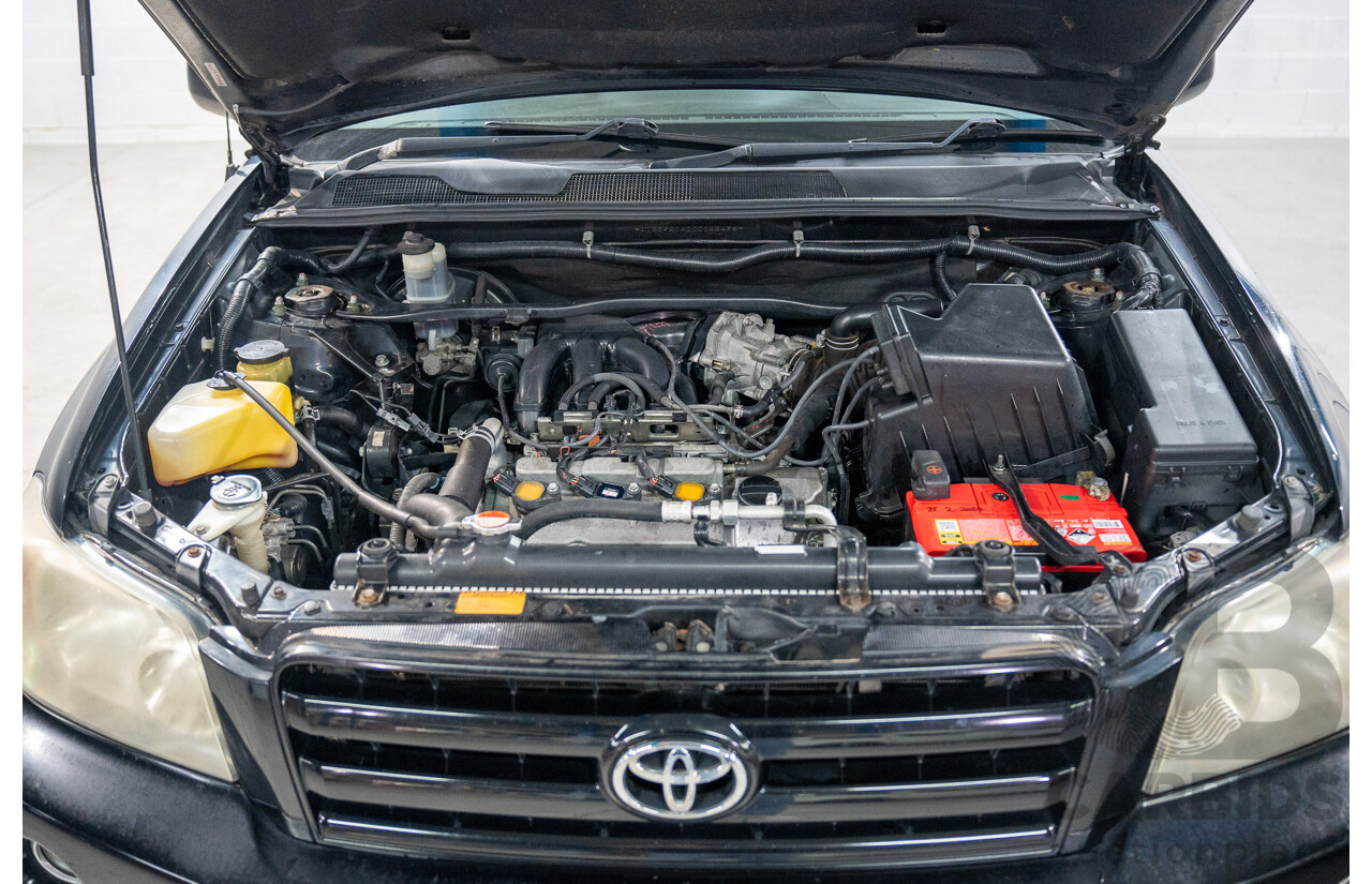 1/2005 Toyota Kluger CVX (AWD) MCU28R Upgrade 4d Wagon Black V6 3.3L