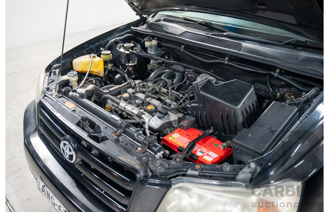 1/2005 Toyota Kluger CVX (AWD) MCU28R Upgrade 4d Wagon Black V6 3.3L