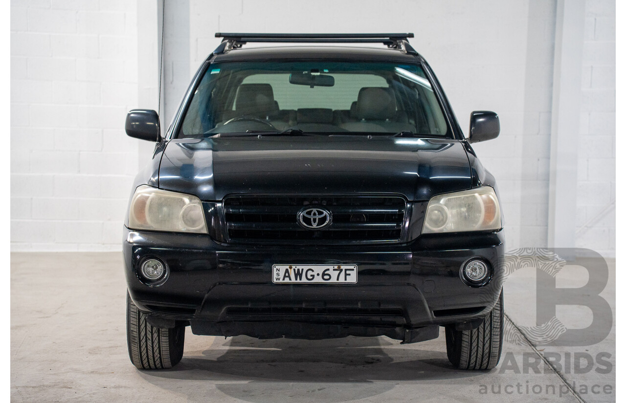 1/2005 Toyota Kluger CVX (AWD) MCU28R Upgrade 4d Wagon Black V6 3.3L