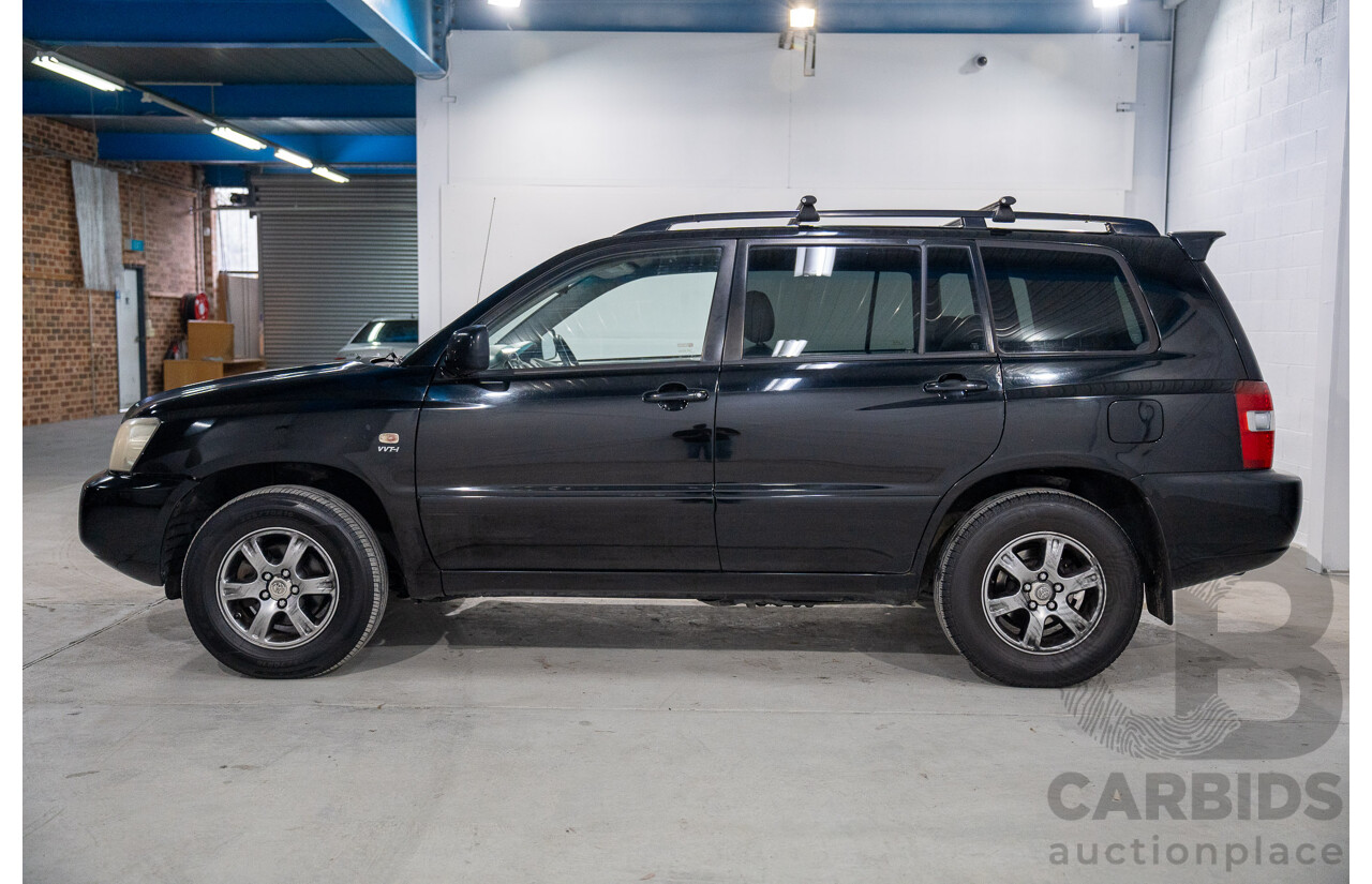 1/2005 Toyota Kluger CVX (AWD) MCU28R Upgrade 4d Wagon Black V6 3.3L