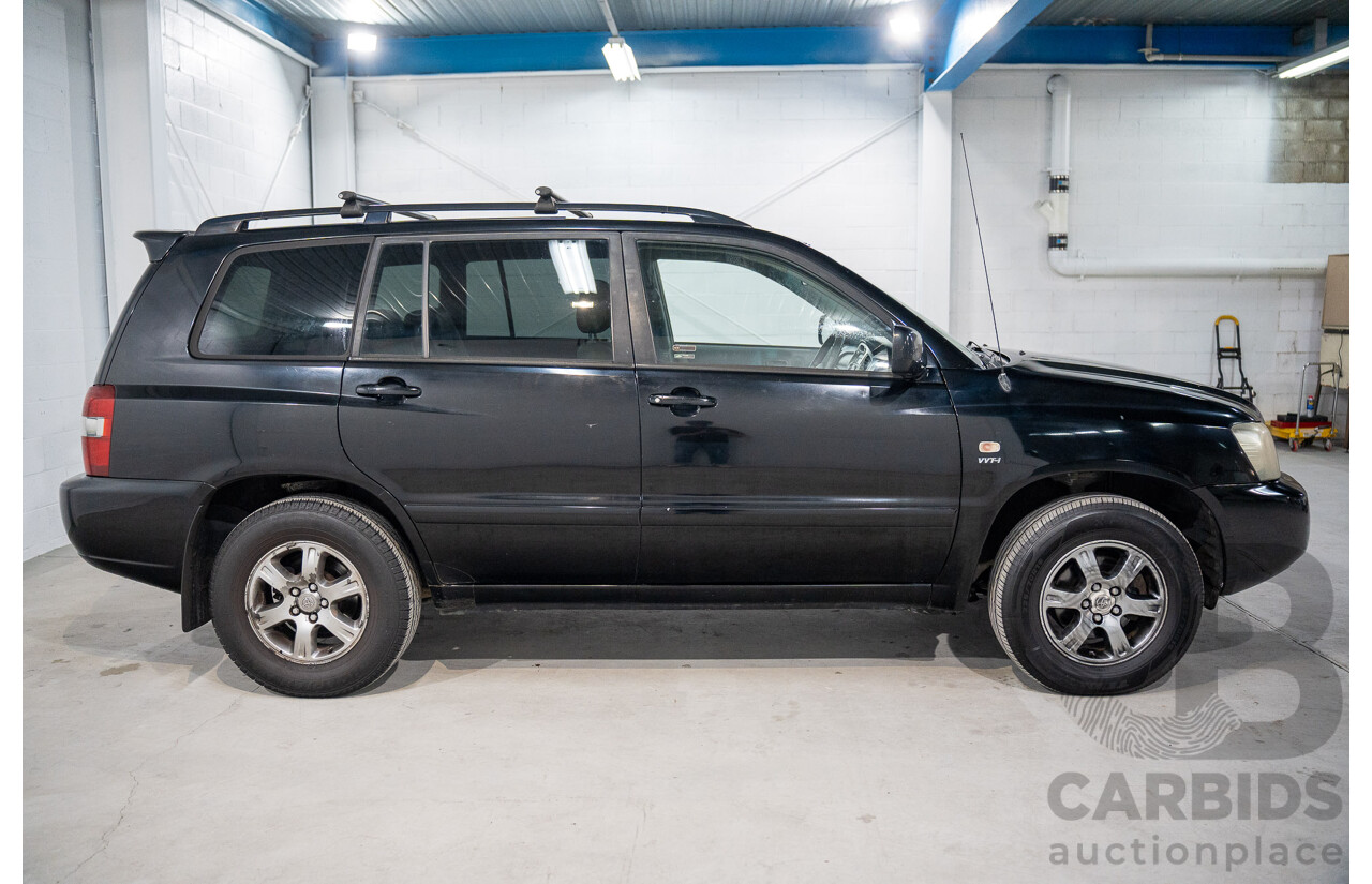 1/2005 Toyota Kluger CVX (AWD) MCU28R Upgrade 4d Wagon Black V6 3.3L