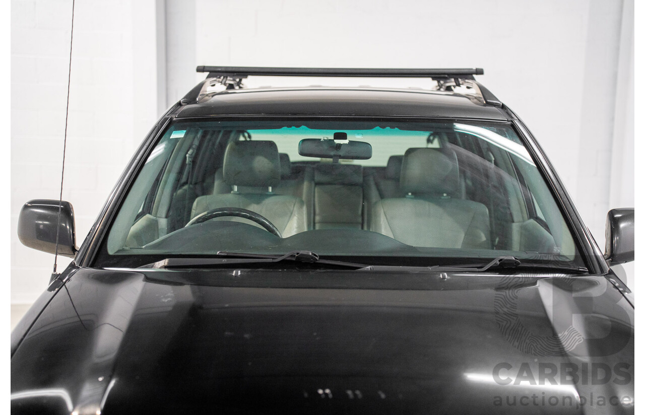 1/2005 Toyota Kluger CVX (AWD) MCU28R Upgrade 4d Wagon Black V6 3.3L