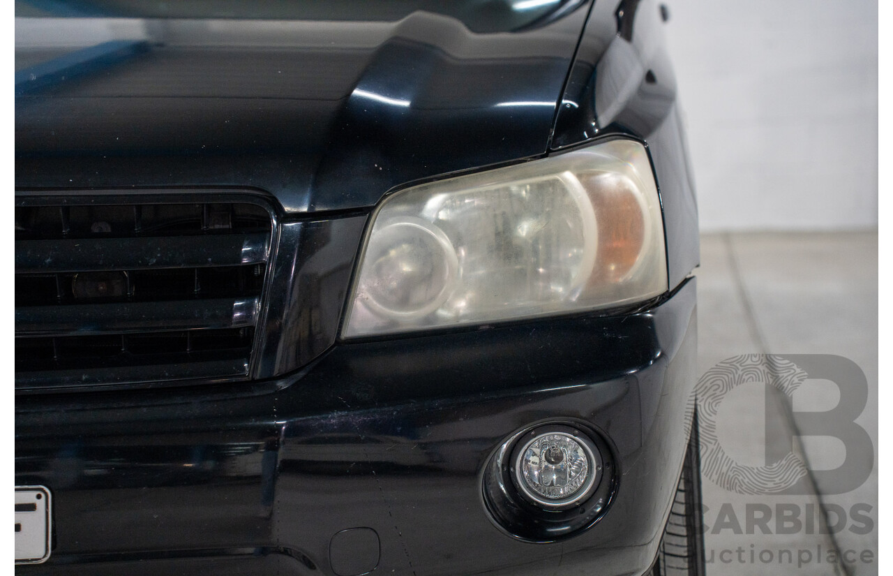 1/2005 Toyota Kluger CVX (AWD) MCU28R Upgrade 4d Wagon Black V6 3.3L