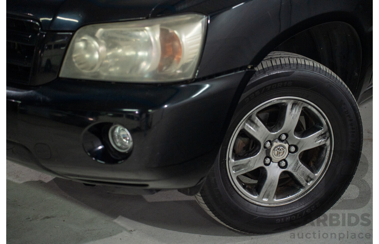 1/2005 Toyota Kluger CVX (AWD) MCU28R Upgrade 4d Wagon Black V6 3.3L