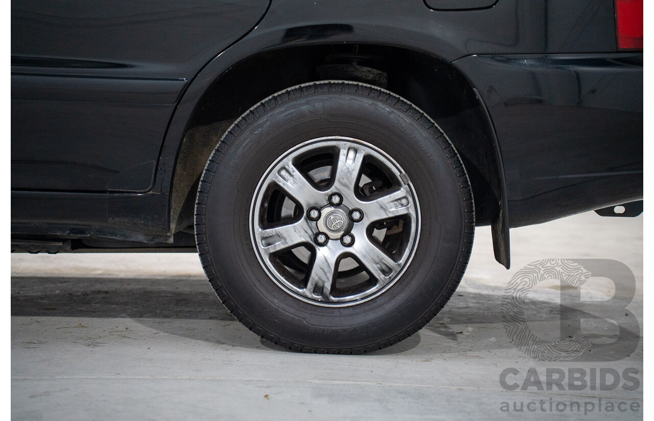 1/2005 Toyota Kluger CVX (AWD) MCU28R Upgrade 4d Wagon Black V6 3.3L