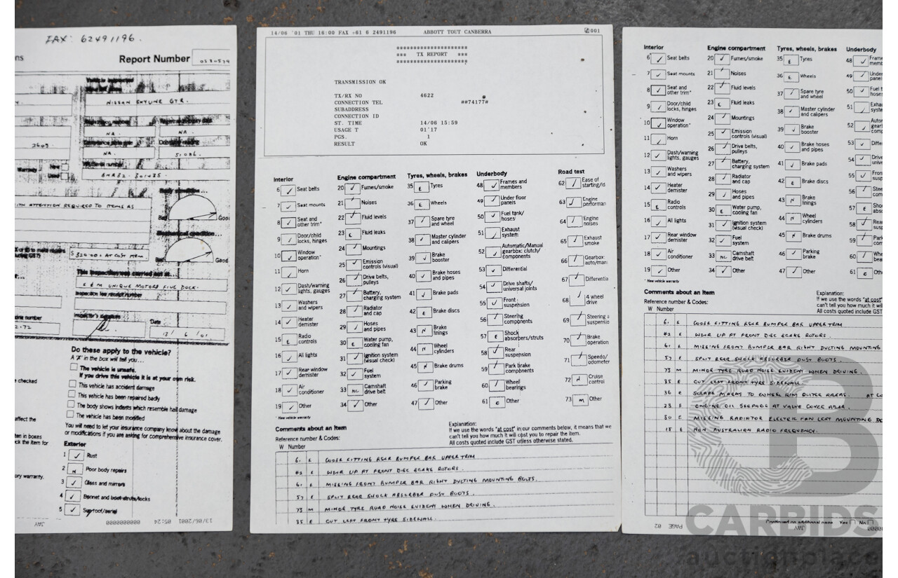 3/1993 Nissan Skyline R32 GT-R BNR32 Series 3 2d Coupe KL0 Spark Silver Metallic Twin Turbo 2.6L - 06/2001 Import
