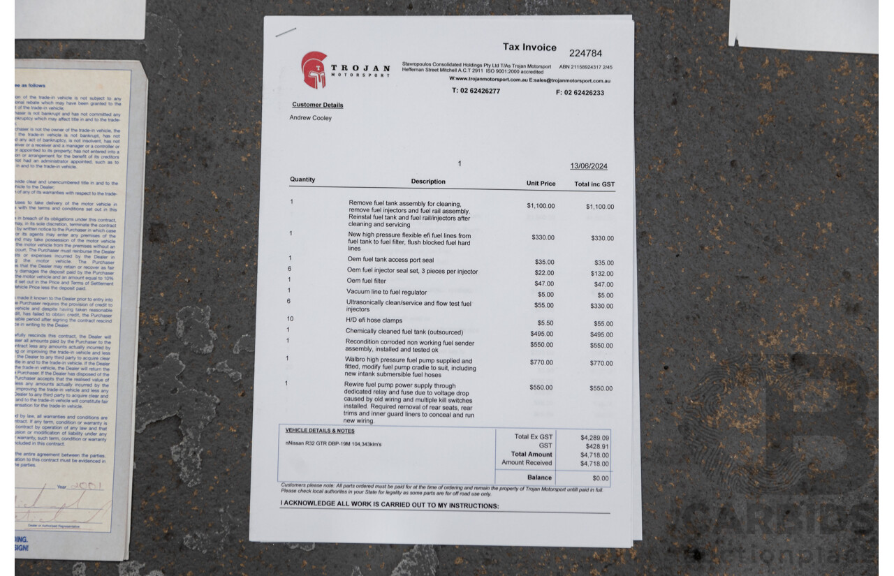 3/1993 Nissan Skyline R32 GT-R BNR32 Series 3 2d Coupe KL0 Spark Silver Metallic Twin Turbo 2.6L - 06/2001 Import