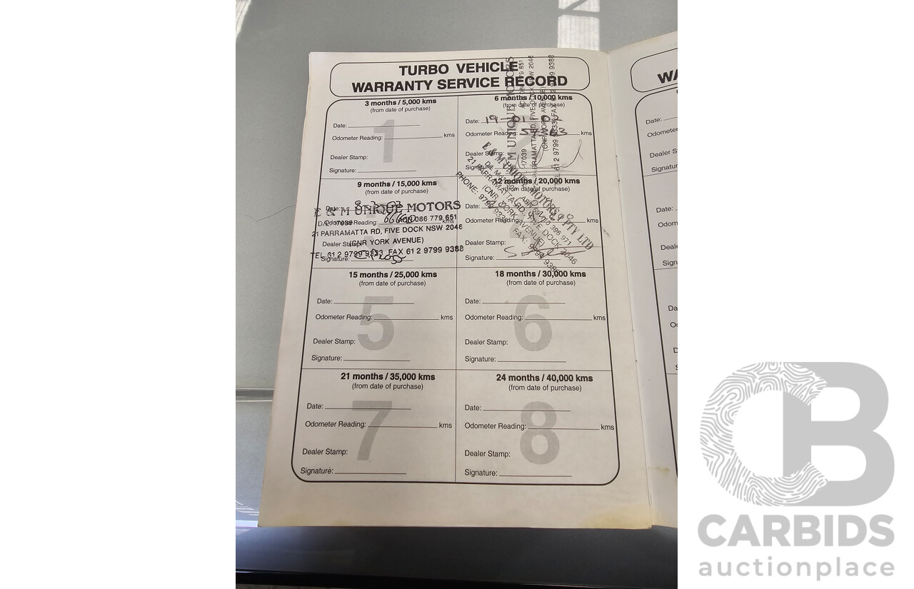 3/1993 Nissan Skyline R32 GT-R BNR32 Series 3 2d Coupe KL0 Spark Silver Metallic Twin Turbo 2.6L - 06/2001 Import