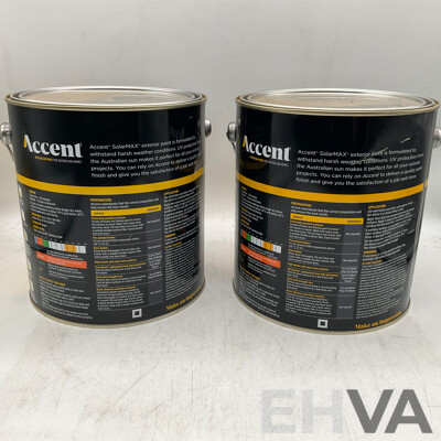 ACCENT SolarMAX Low Sheen White 4L - Lot of 2