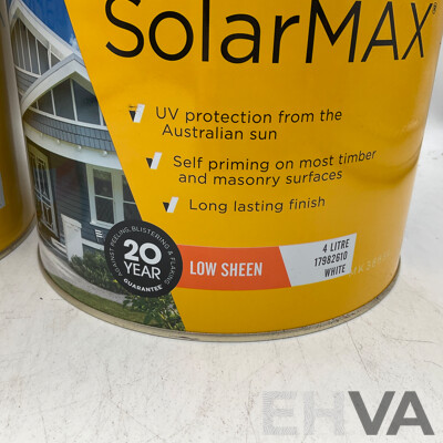 ACCENT SolarMAX Low Sheen White 4L - Lot of 2