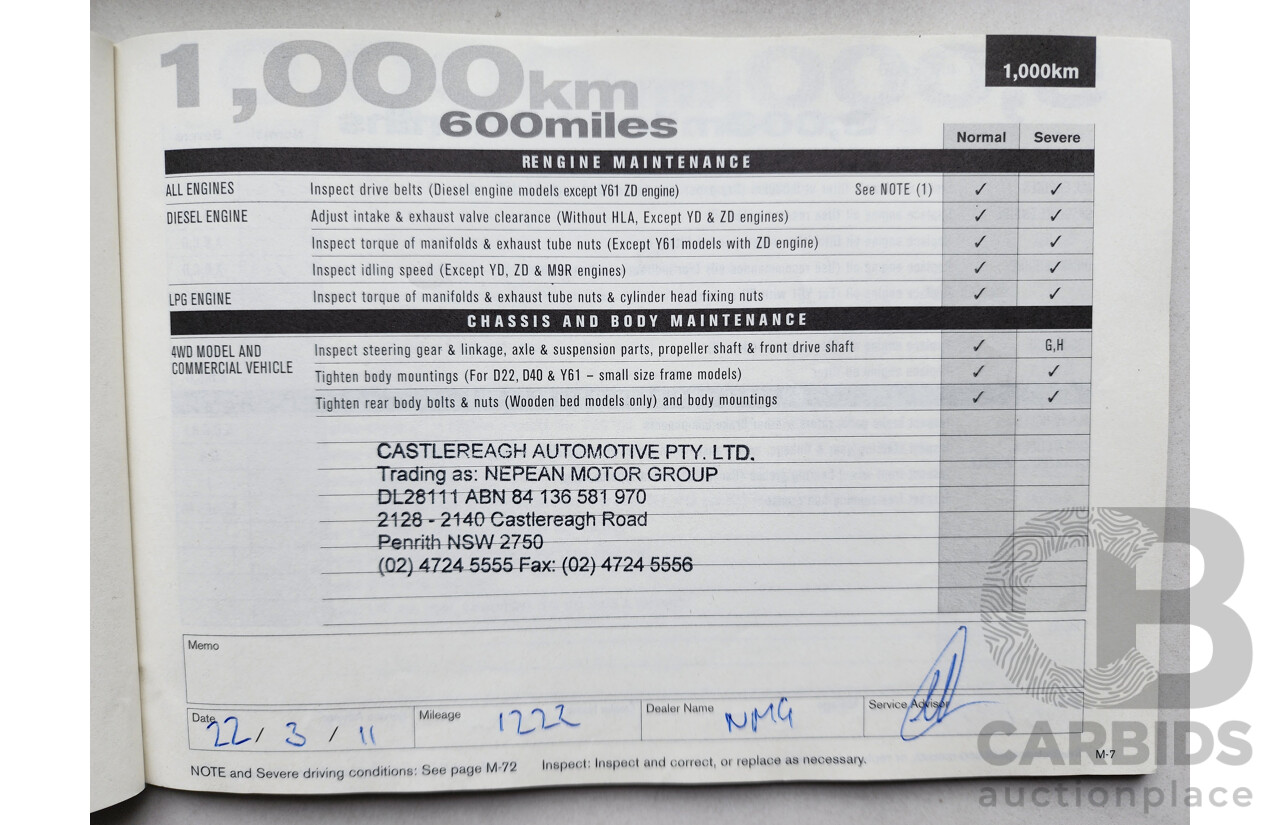 02/2011 Nissan X-Trail TL (4x4) 4x4 T31 MY11 4D Wagon Grey 2.0L