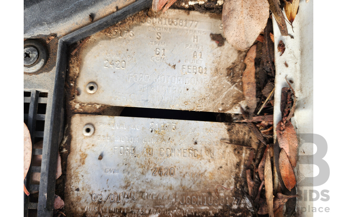 02/2001 Ford Falcon XL (LPG) RWD AUII Utility White 4.0L