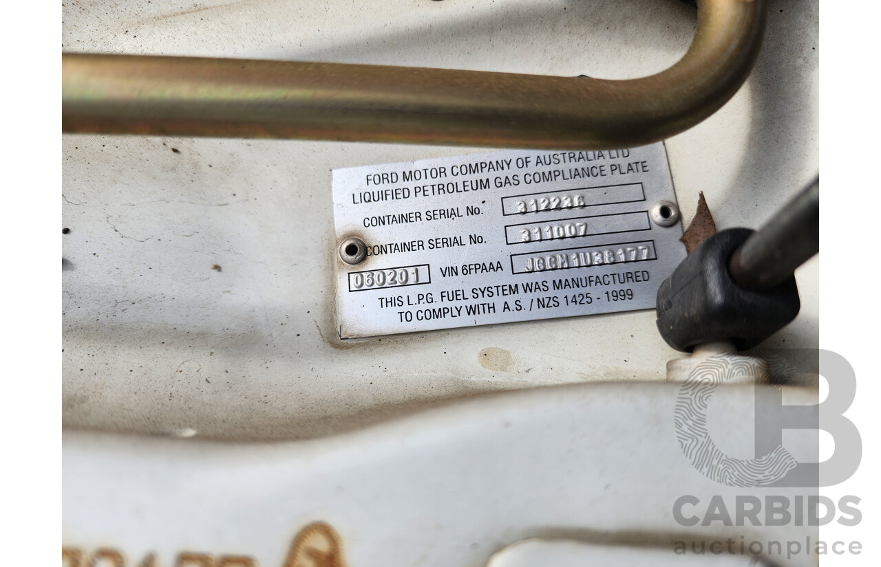 02/2001 Ford Falcon XL (LPG) RWD AUII Utility White 4.0L