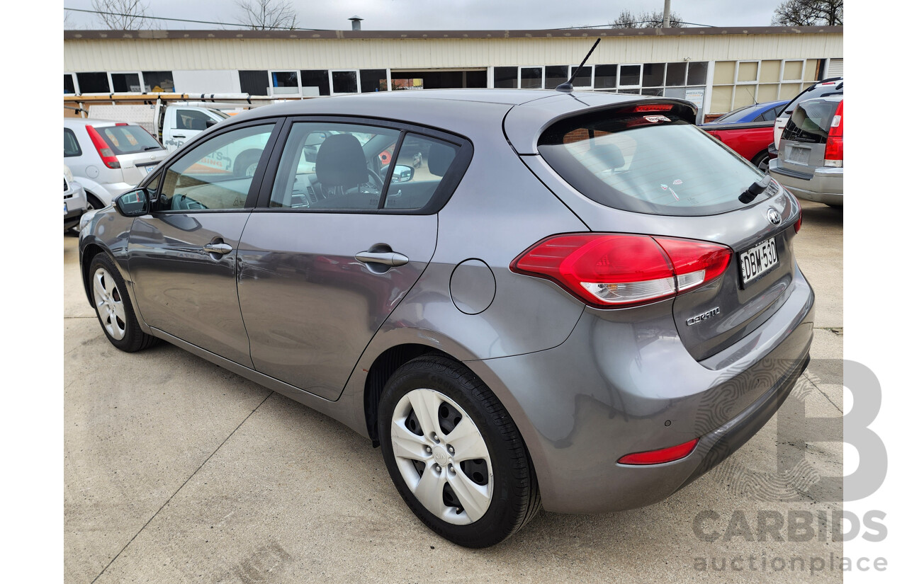 08/2015 Kia Cerato S FWD YD MY15 5D Hatchback Grey 1.8L