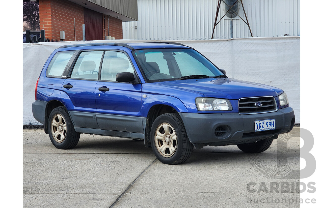 07/2004 Subaru Forester X AWD MY04 4D Wagon Blue 2.5L