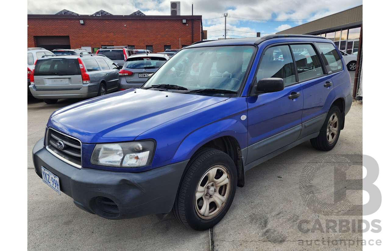 07/2004 Subaru Forester X AWD MY04 4D Wagon Blue 2.5L
