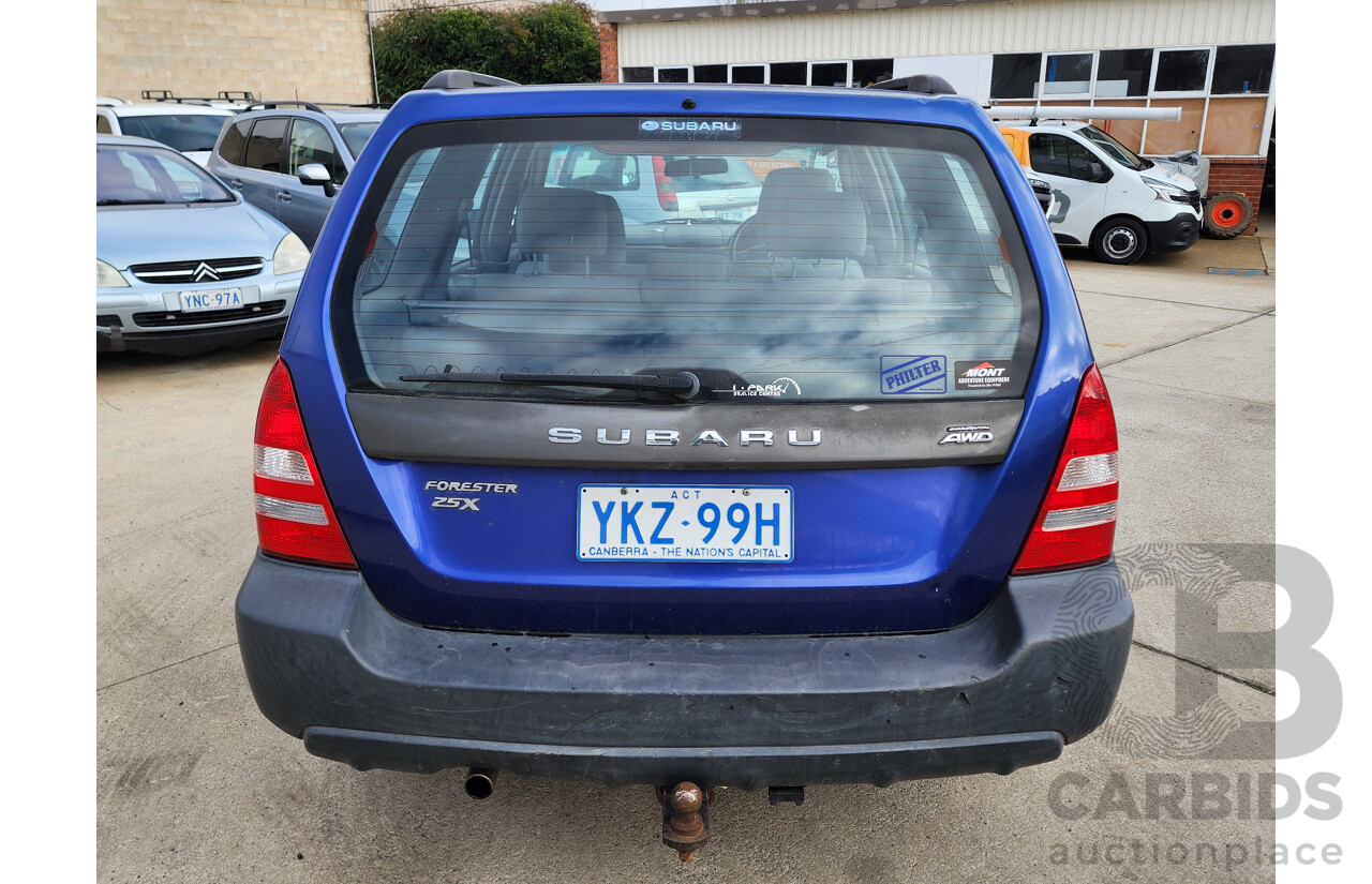 07/2004 Subaru Forester X AWD MY04 4D Wagon Blue 2.5L