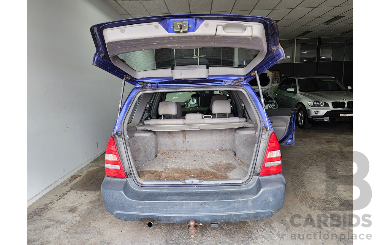 07/2004 Subaru Forester X AWD MY04 4D Wagon Blue 2.5L
