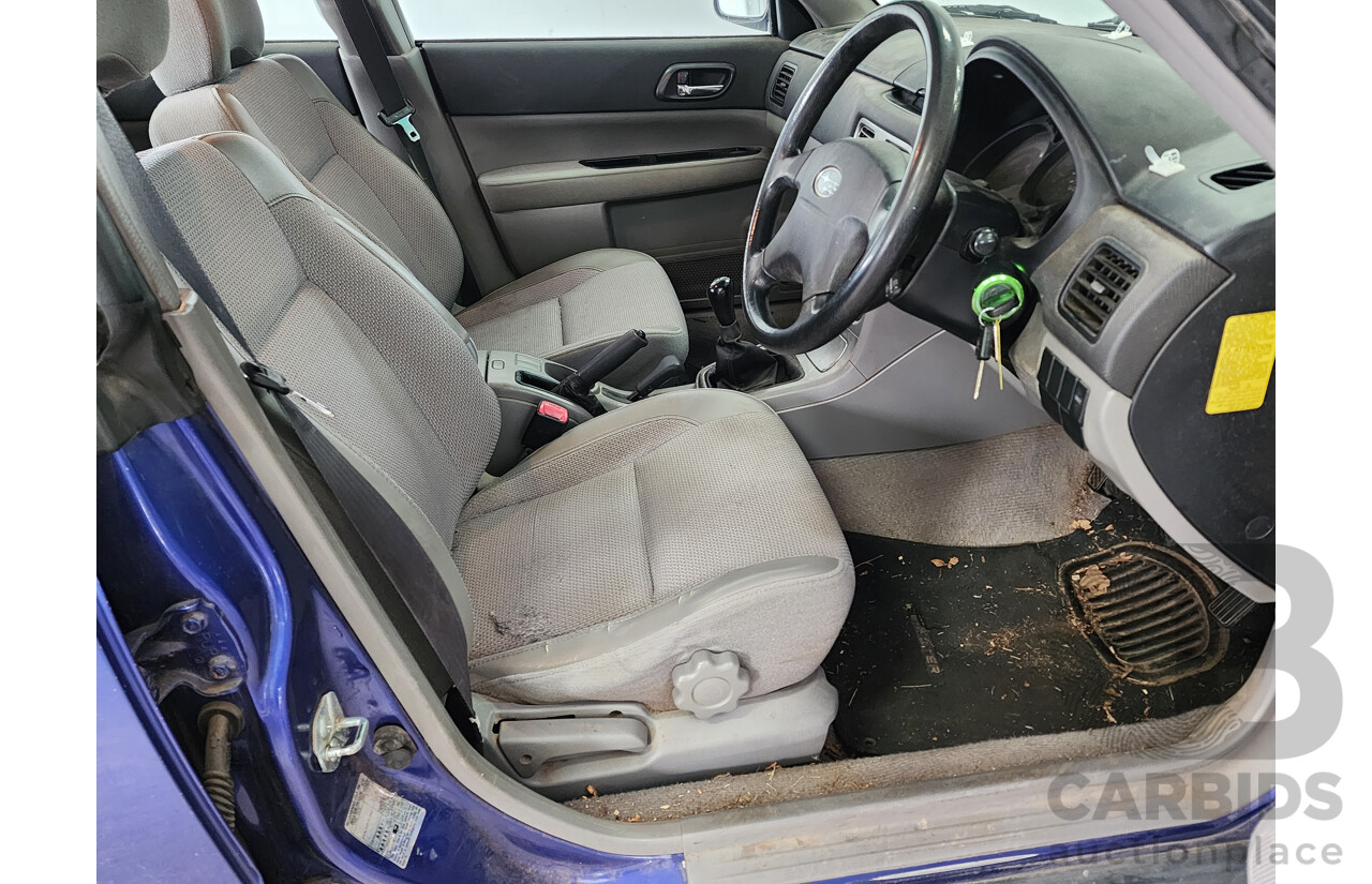 07/2004 Subaru Forester X AWD MY04 4D Wagon Blue 2.5L