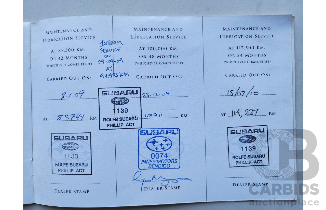 07/2004 Subaru Forester X AWD MY04 4D Wagon Blue 2.5L