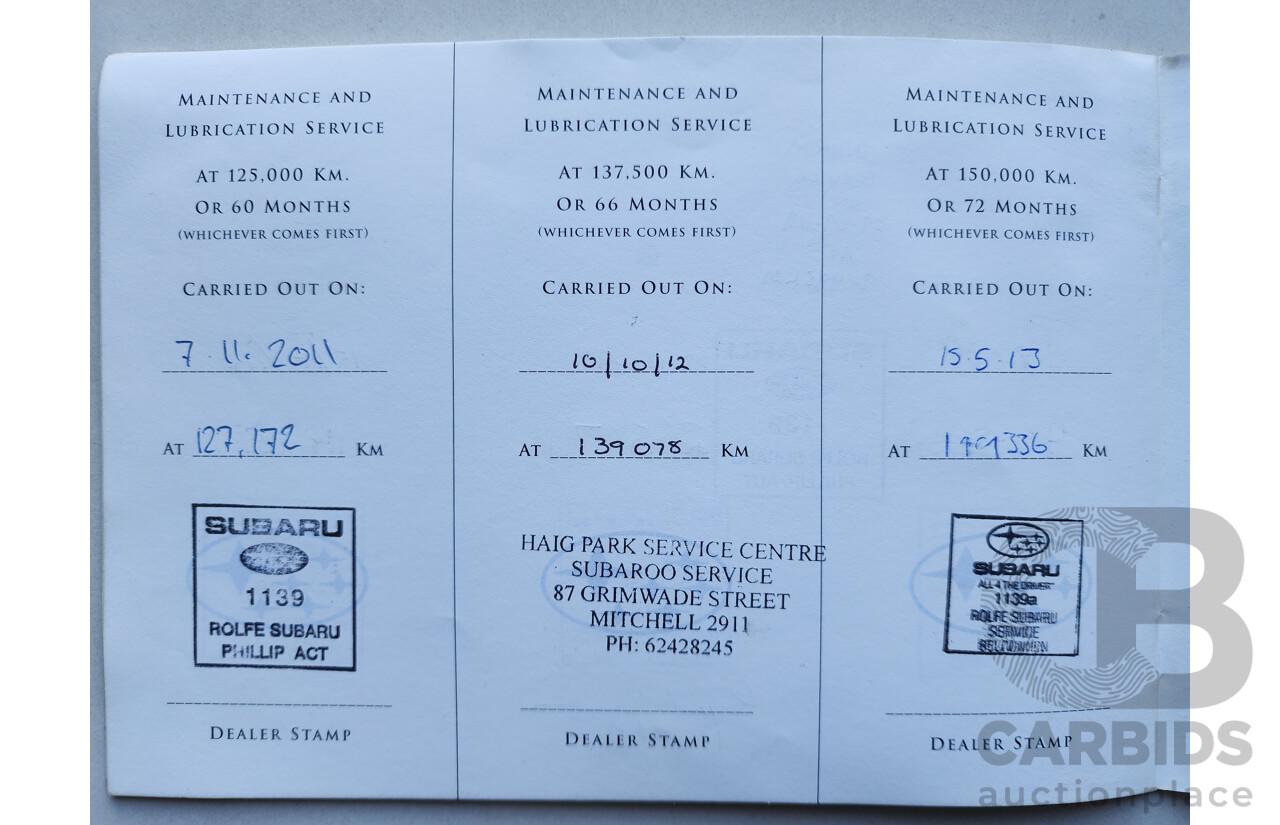 07/2004 Subaru Forester X AWD MY04 4D Wagon Blue 2.5L