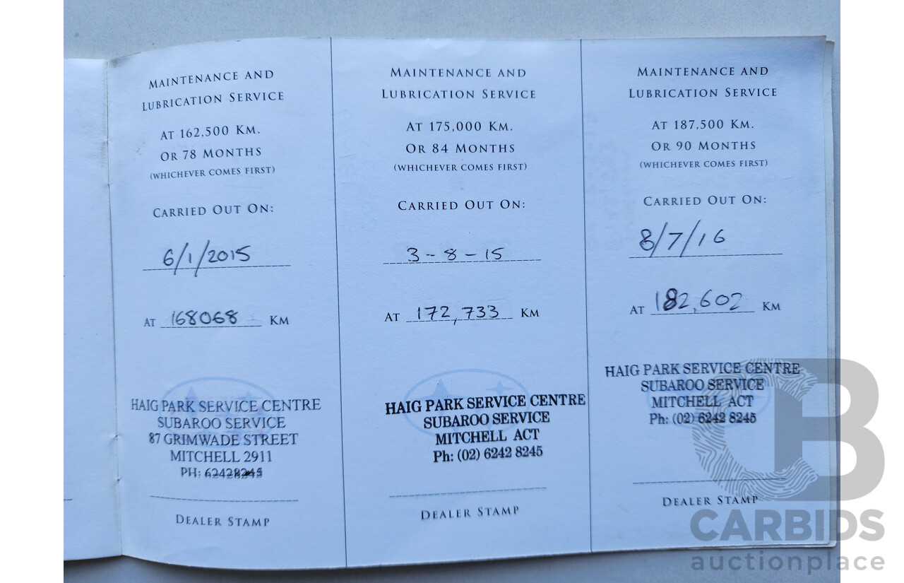 07/2004 Subaru Forester X AWD MY04 4D Wagon Blue 2.5L