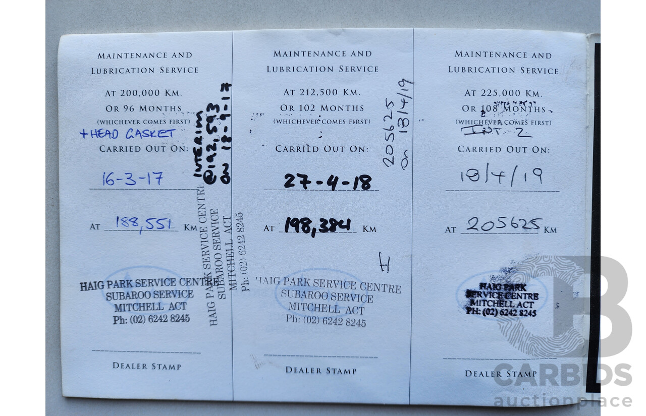 07/2004 Subaru Forester X AWD MY04 4D Wagon Blue 2.5L