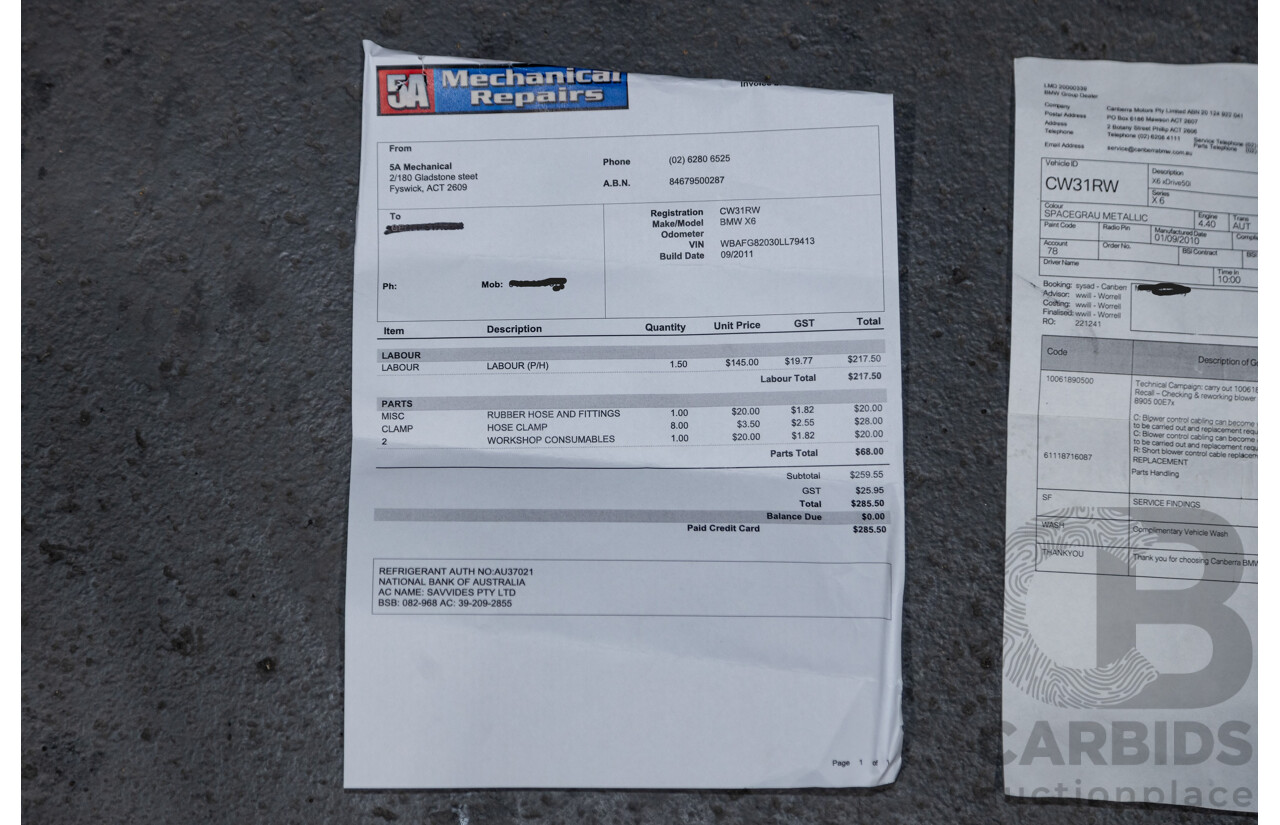 9/2011 BMW X6 Xdrive 50i (AWD) E71 MY11 4d Coupe Space Grey Metallic Twin Turbo V8 4.4L