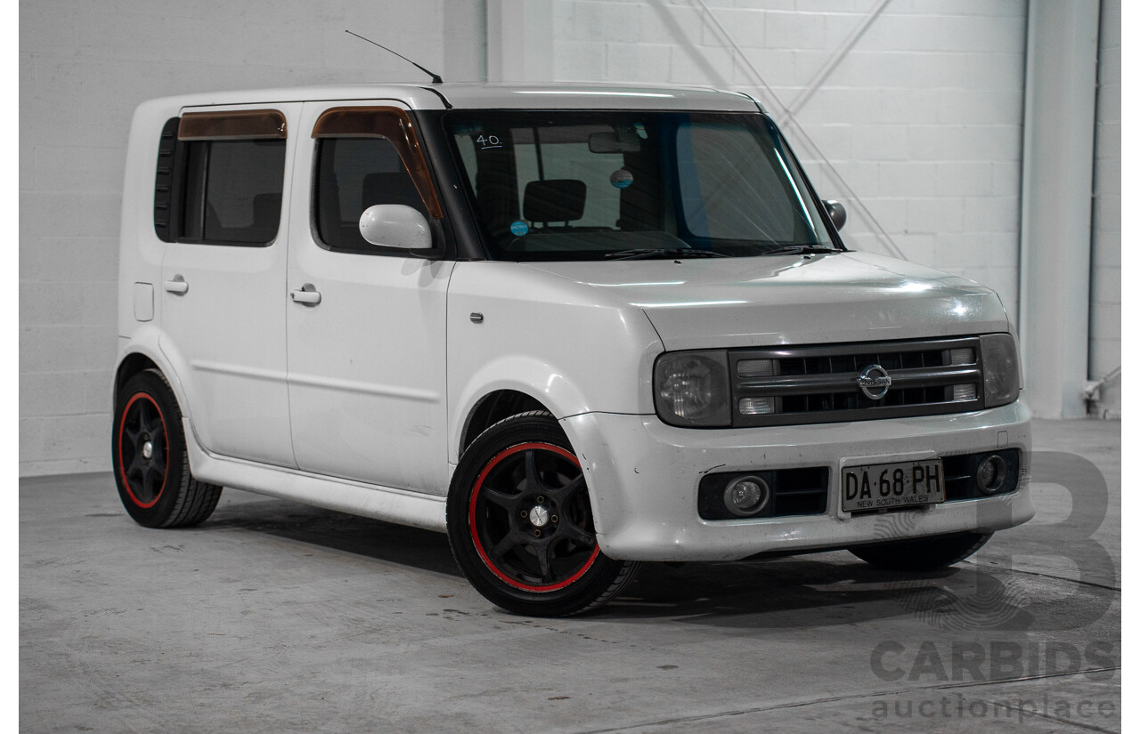 11/2004 Nissan Cube BGZ11 4d Wagon White 1.4L -  Used Import (dated 11/2004)