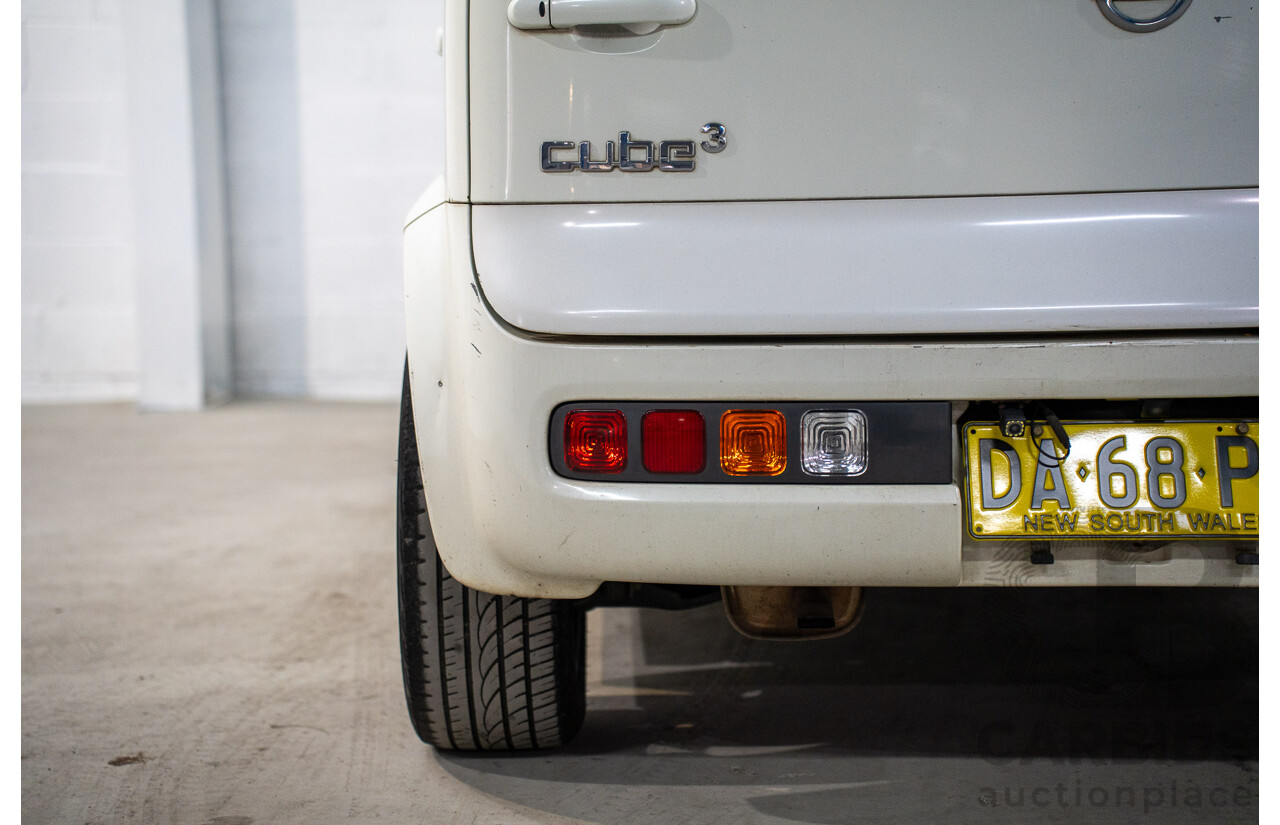 11/2004 Nissan Cube BGZ11 4d Wagon White 1.4L -  Used Import (dated 11/2004)