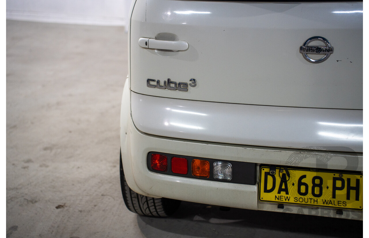 11/2004 Nissan Cube BGZ11 4d Wagon White 1.4L -  Used Import (dated 11/2004)
