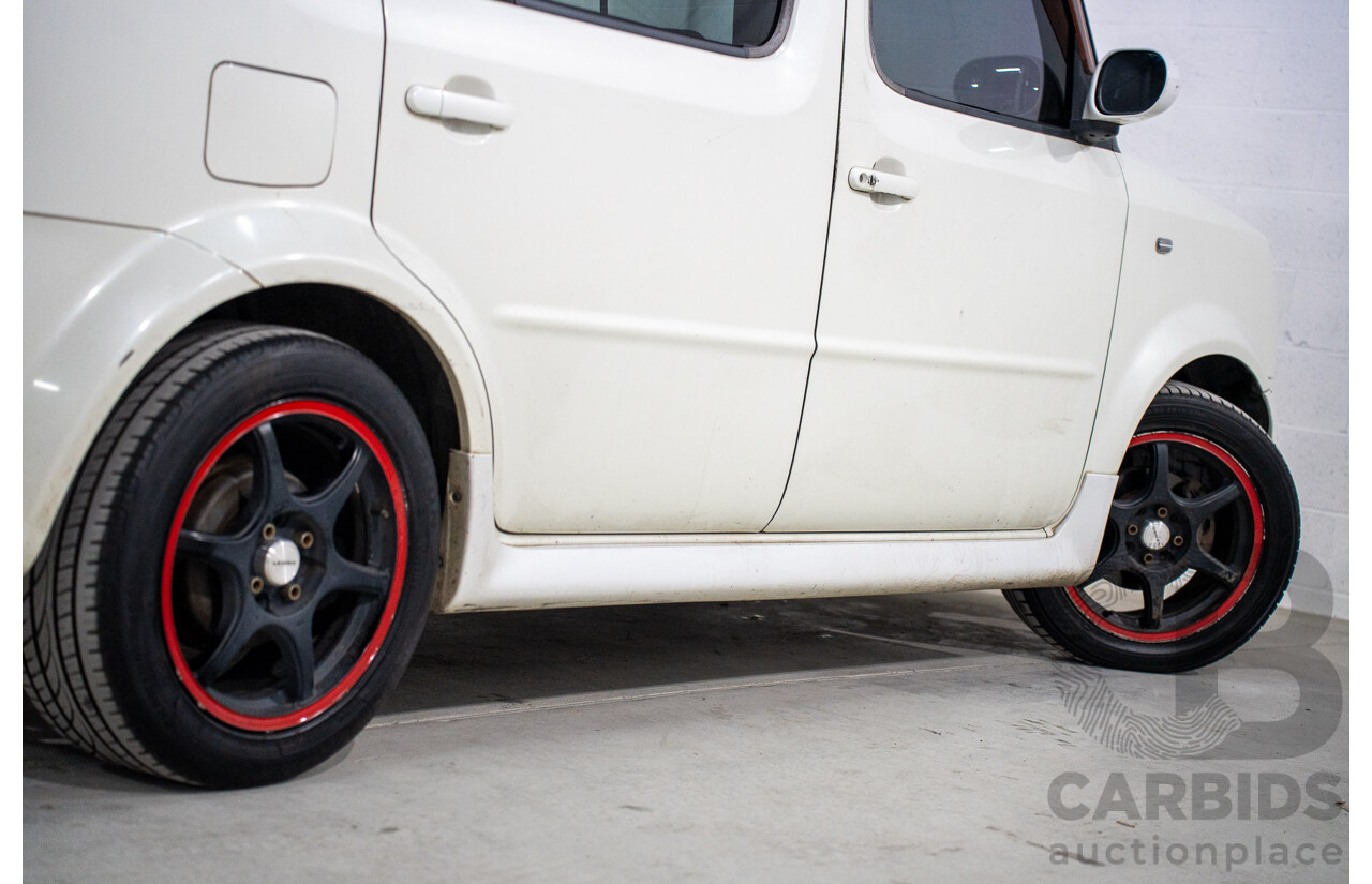 11/2004 Nissan Cube BGZ11 4d Wagon White 1.4L -  Used Import (dated 11/2004)