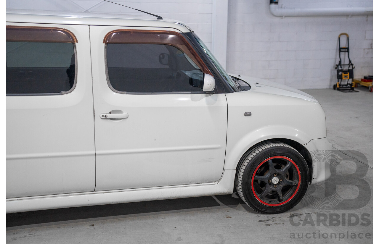 11/2004 Nissan Cube BGZ11 4d Wagon White 1.4L -  Used Import (dated 11/2004)