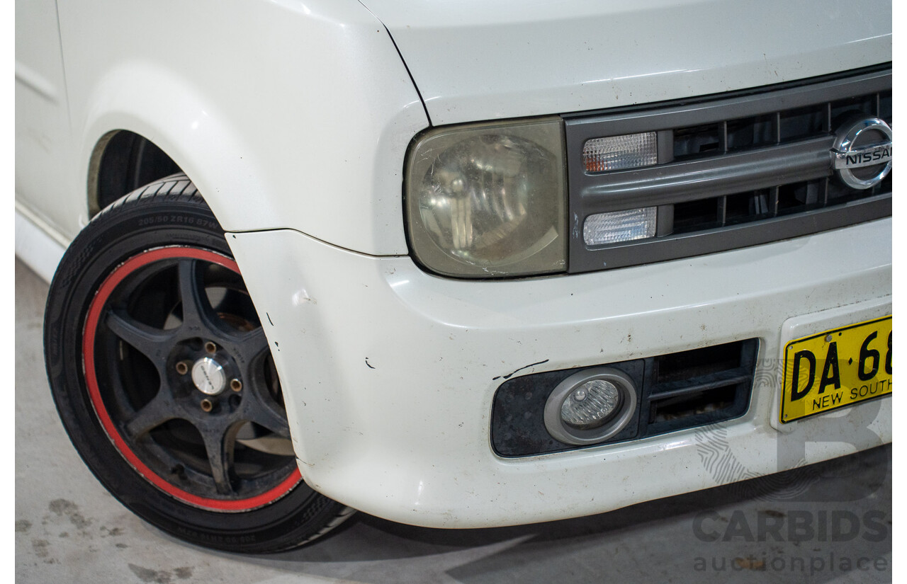 11/2004 Nissan Cube BGZ11 4d Wagon White 1.4L -  Used Import (dated 11/2004)