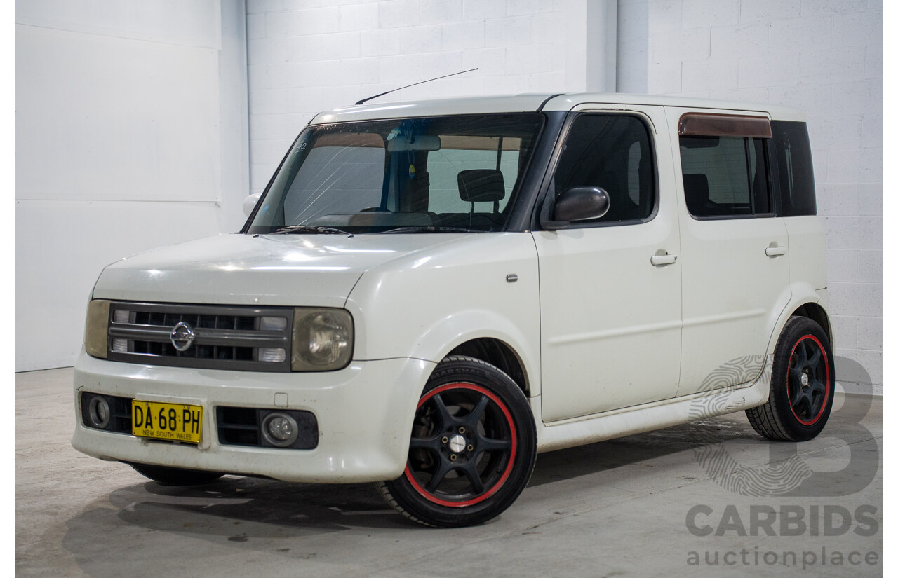 11/2004 Nissan Cube BGZ11 4d Wagon White 1.4L -  Used Import (dated 11/2004)