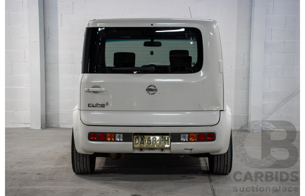 11/2004 Nissan Cube BGZ11 4d Wagon White 1.4L -  Used Import (dated 11/2004)