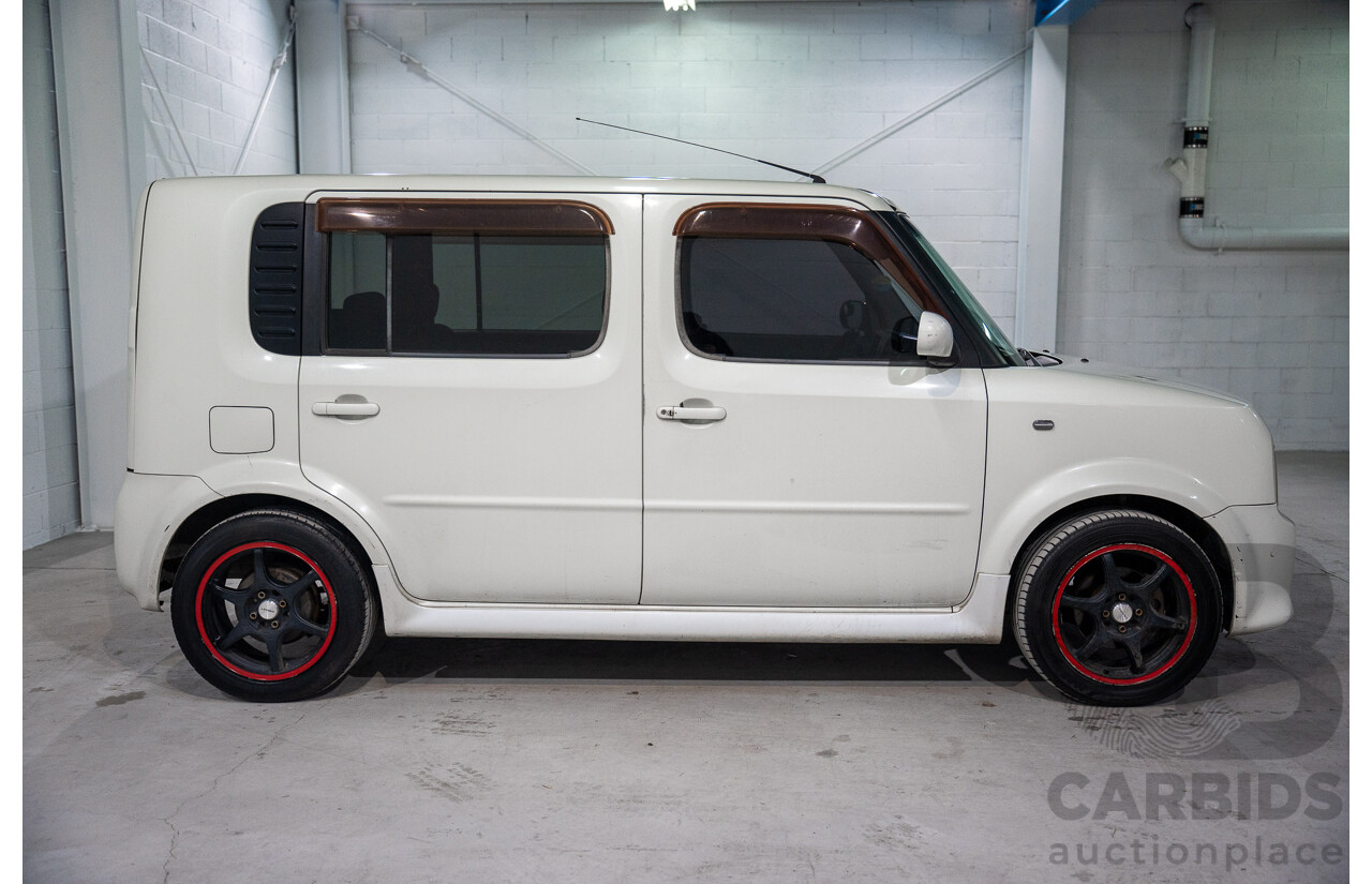 11/2004 Nissan Cube BGZ11 4d Wagon White 1.4L -  Used Import (dated 11/2004)