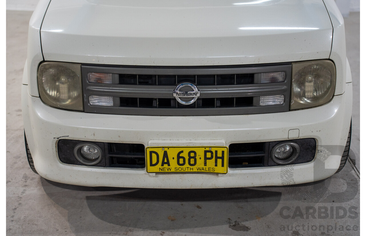 11/2004 Nissan Cube BGZ11 4d Wagon White 1.4L -  Used Import (dated 11/2004)