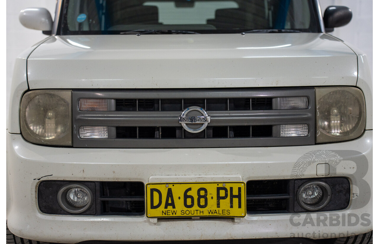 11/2004 Nissan Cube BGZ11 4d Wagon White 1.4L -  Used Import (dated 11/2004)