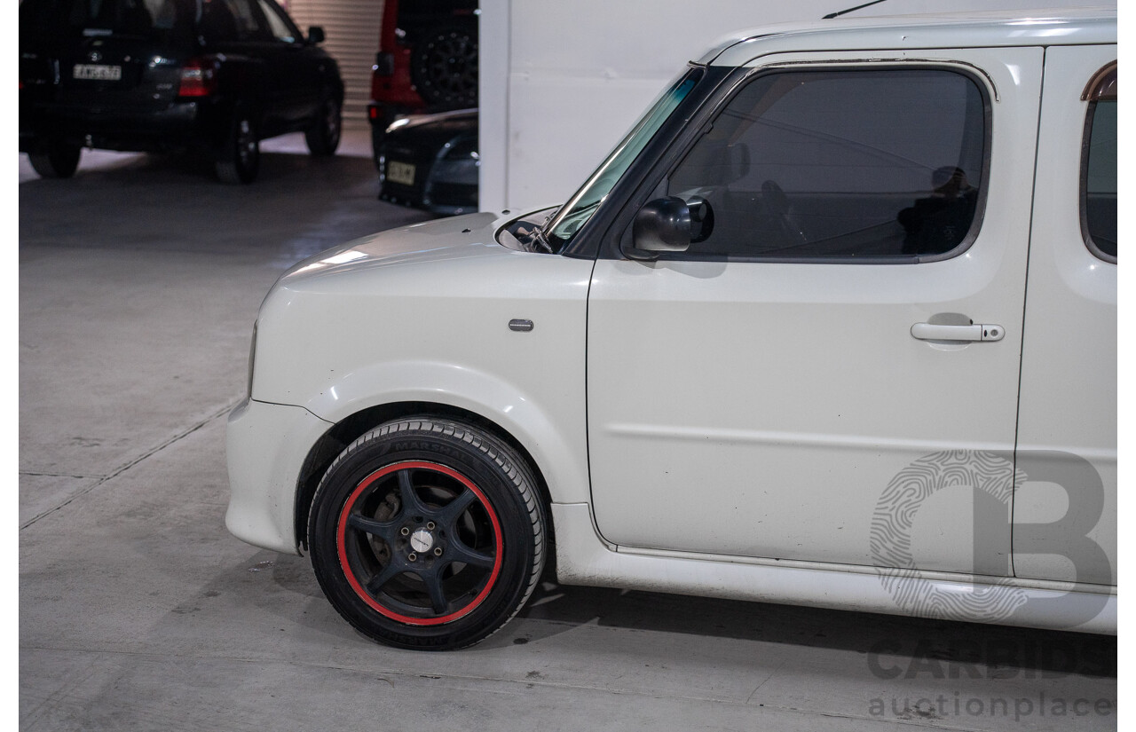 11/2004 Nissan Cube BGZ11 4d Wagon White 1.4L -  Used Import (dated 11/2004)