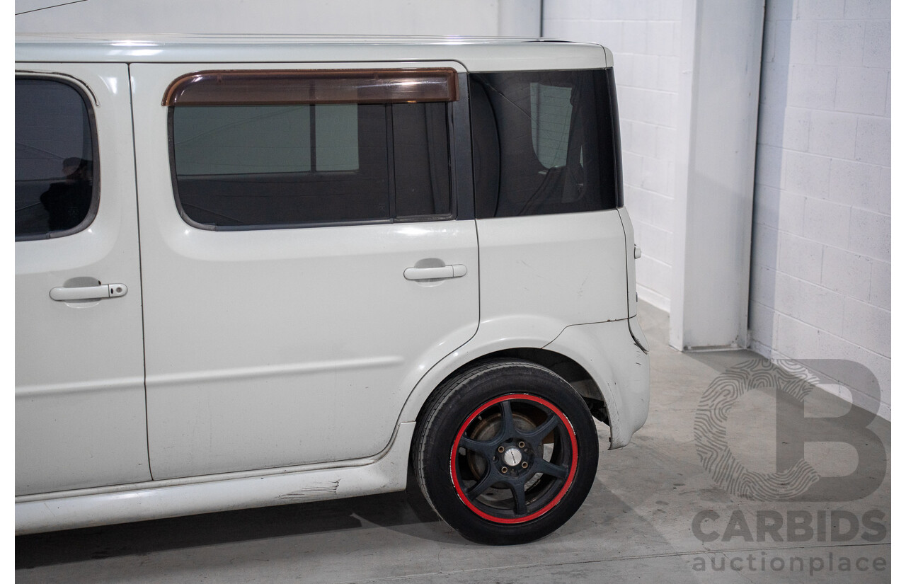 11/2004 Nissan Cube BGZ11 4d Wagon White 1.4L -  Used Import (dated 11/2004)