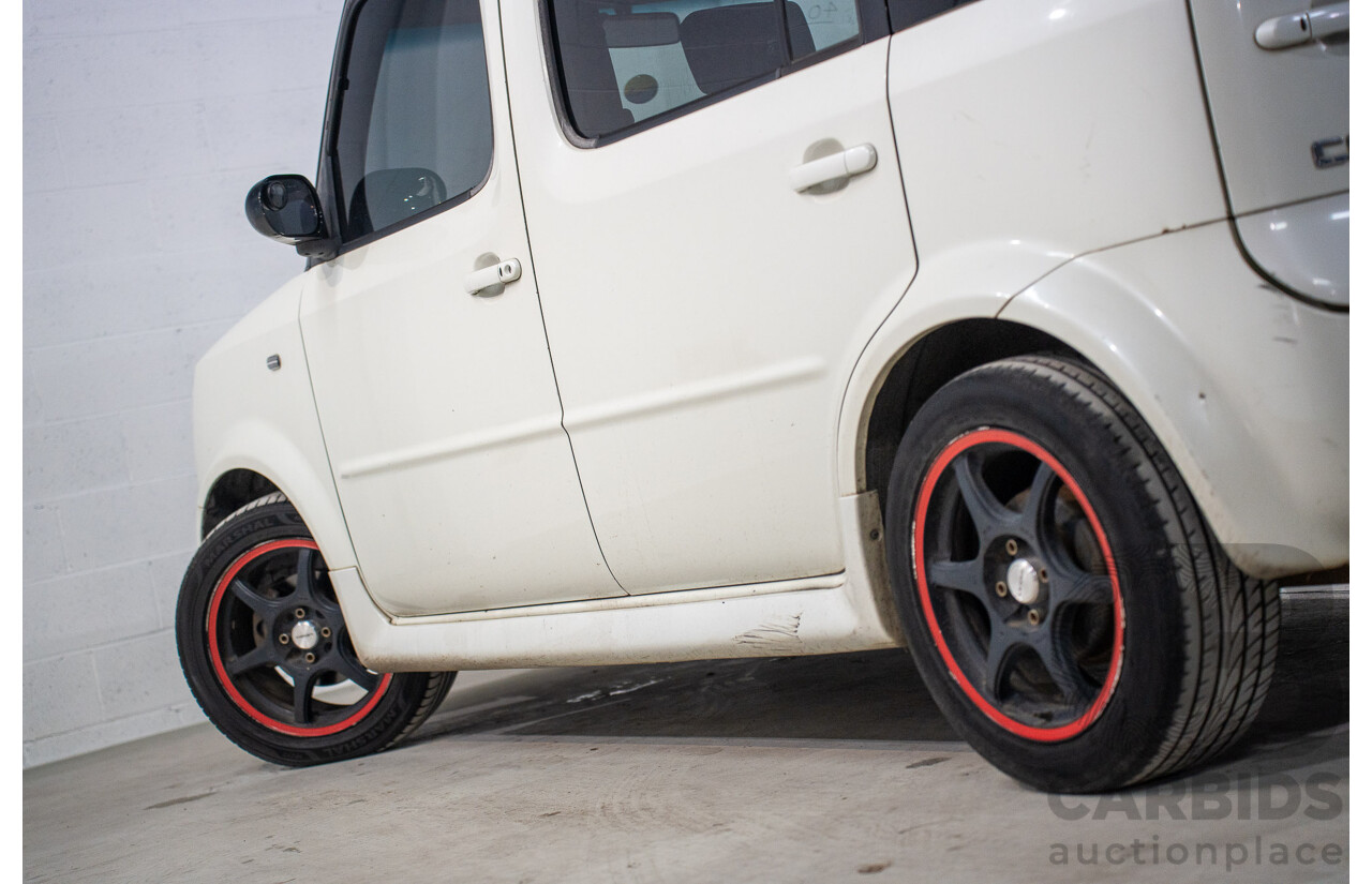 11/2004 Nissan Cube BGZ11 4d Wagon White 1.4L -  Used Import (dated 11/2004)