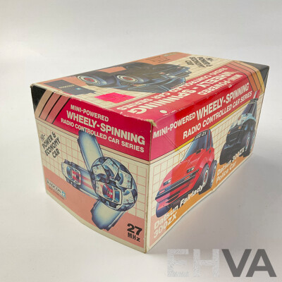 Vintage Radcon Wheely-Spinning Honda City Turbo Bulldog Remote Controlled Car in Original Packaging